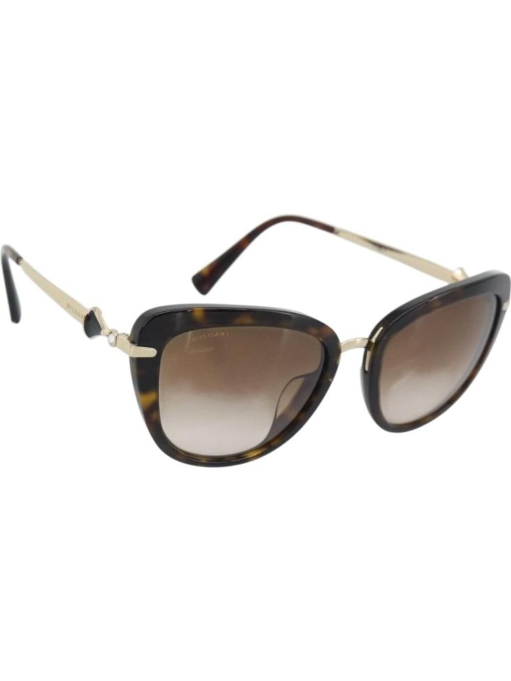 BVLGARI Sunglasses Metal Brown Gold